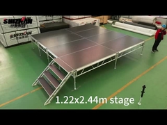 Étape de 4x8 pieds 1.22x2.44m pour l'événement