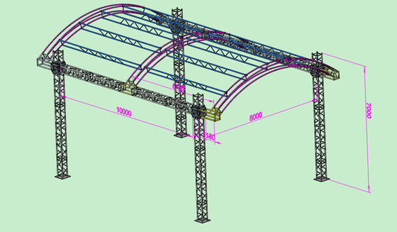 Semi Circle Sound And Light Smart Roof Truss System