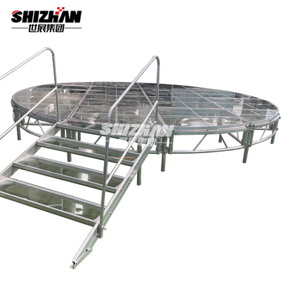 Wedding Aluminum Stage Platform Acrylic Event Stage Height Adjustable