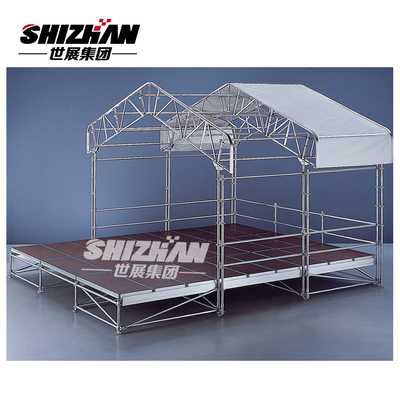 Aluminum Alloy Arched Stage Truss System Removable Stage Platform