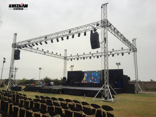 Electric Galvanized Aluminum Square Truss For Exhibition Concert Event
