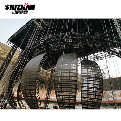 、spigot truss and bolt truss ，display effect and build test