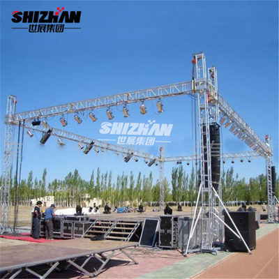 Outdoor Event Lighting Aluminum Truss Display With Stand Truss