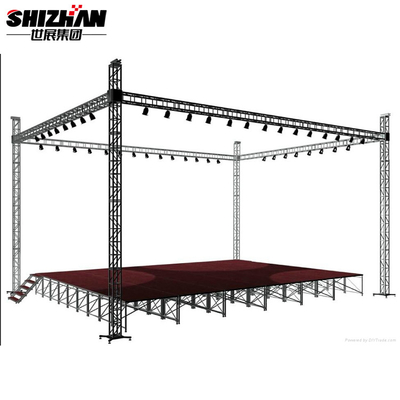 Outdoor Event Lighting Aluminum Truss Display With Stand Truss