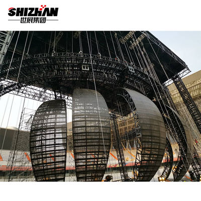 LED Ball Heavy Duty Truss 85 Ton Loading Capacity Aluminium Stage Truss Structure