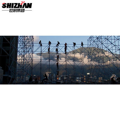 H FRAME Construction Site Lightweight Aluminum Scaffolding With Clamps