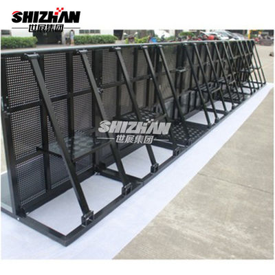Folding Steel Concert Crowd Control Barriers With Gate Can Across People