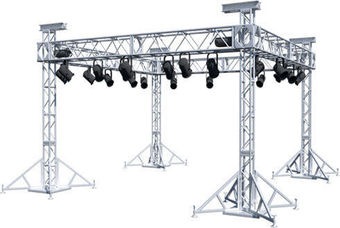 Square Display Aluminum Spigot Truss Silver Color