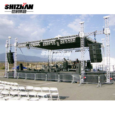 ISO Portable Concert Anti-slip Waterproof Aluminum Concert Truss Stage