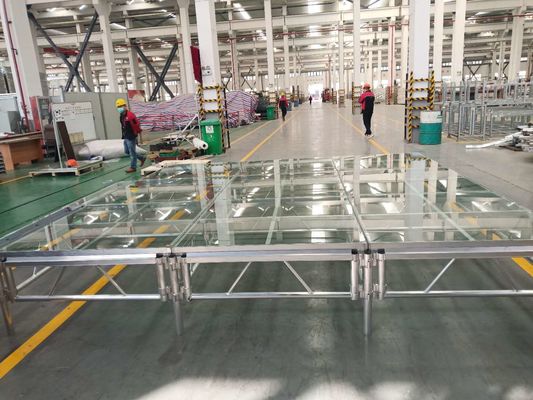Outdoor aluminum portable acrylic floor acrylic stage