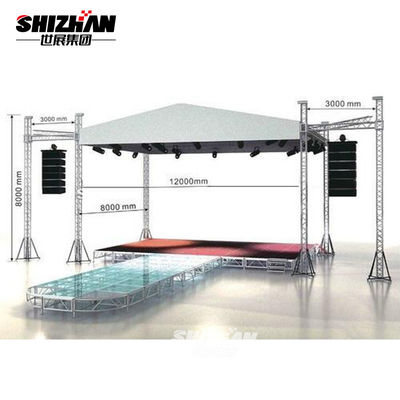Aluminum Frame Stage Light Truss DJ Booth Structure Event Spigot 520*760mm
