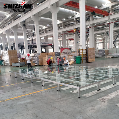 Outdoor aluminum portable acrylic floor acrylic stage