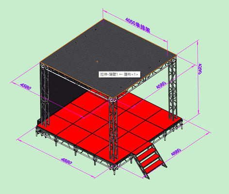 4 x 8 concert stage panels 20 ft roof trusses for sale