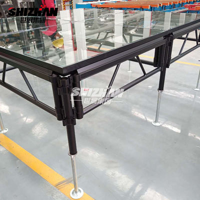 Collapsible Cat Walk Glass Stage Event Build Simple Complete Big Outdoor Concert Platform