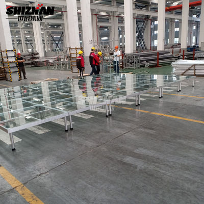 Outdoor aluminum portable acrylic floor acrylic stage