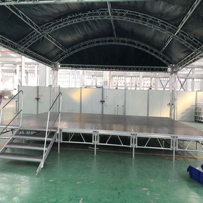 ISO Portable Concert Anti-slip Waterproof Aluminum Concert Truss Stage