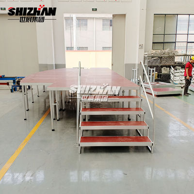 Concert Aluminum Stage Platforms Mobile Truss Stage System