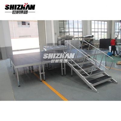 Party Event Aluminum Stage Platforms Folding Adjustable Legs Wedding Stage TUV