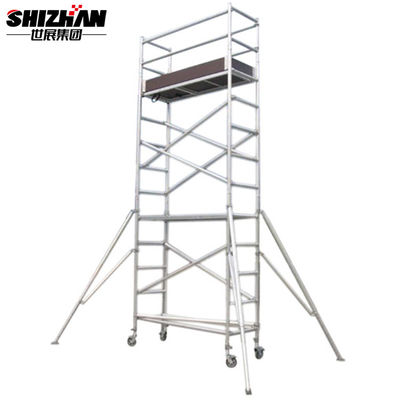 Outdoor Removable Aluminum Telescopic Scaffold Tower 6m Platform