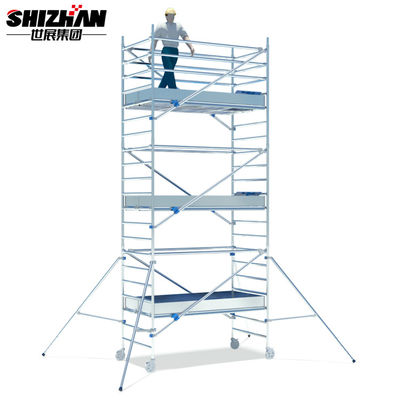 Outdoor Removable Aluminum Telescopic Scaffold Tower 6m Platform