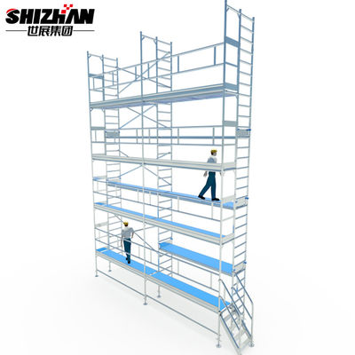 Outdoor Removable Aluminum Telescopic Scaffold Tower 6m Platform