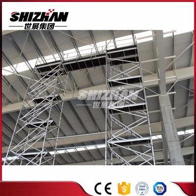 OEM Catwalk Aluminium Mobile Scaffoldtower Cold Galvanization