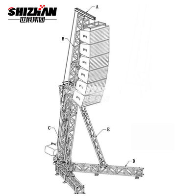 Spigot Bolt Lift Tower Audio Line Array Truss Stand 600x1000mm