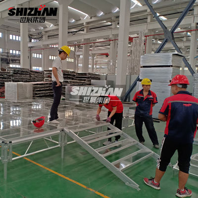 Entertainment Aluminium Glass Wedding Decoration Stage 30x30x2mm