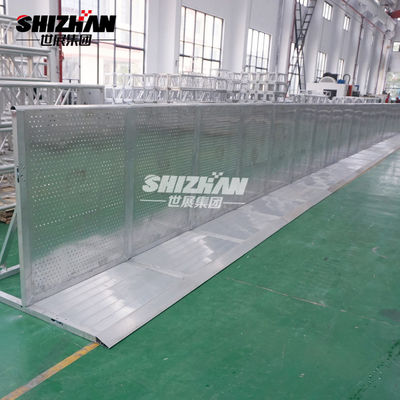 Aluminum Alloy 6061-T6 Concert Stage Barriers Folding Crowd Control