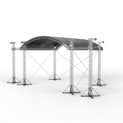 Aluminum stage arch lighting truss display black or customized aluminum Alloy 6082-T6/6061-T6
