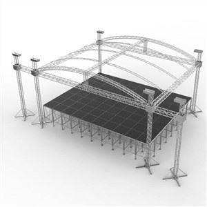 Aluminum stage arch lighting truss display black or customized aluminum Alloy 6082-T6/6061-T6