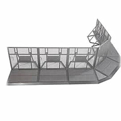 Temporary Aluminum Crowd Control Barriers Folding Packing Barricade At Concert