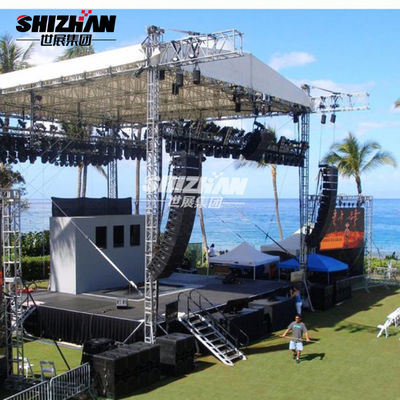 Outdoor Aluminum Concert Stage Light Truss Curved Roof Truss System