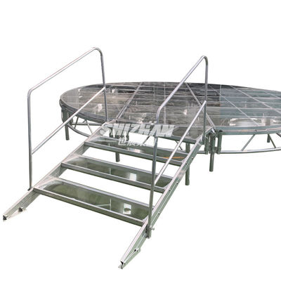 Outdoor Event Glass Stage Mobile Aluminum Assemble Portable Acrylic Stage Platform