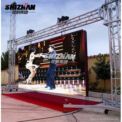 LED Wall Screen Light Truss Stand Triangular Aluminum Truss For Fashion Show